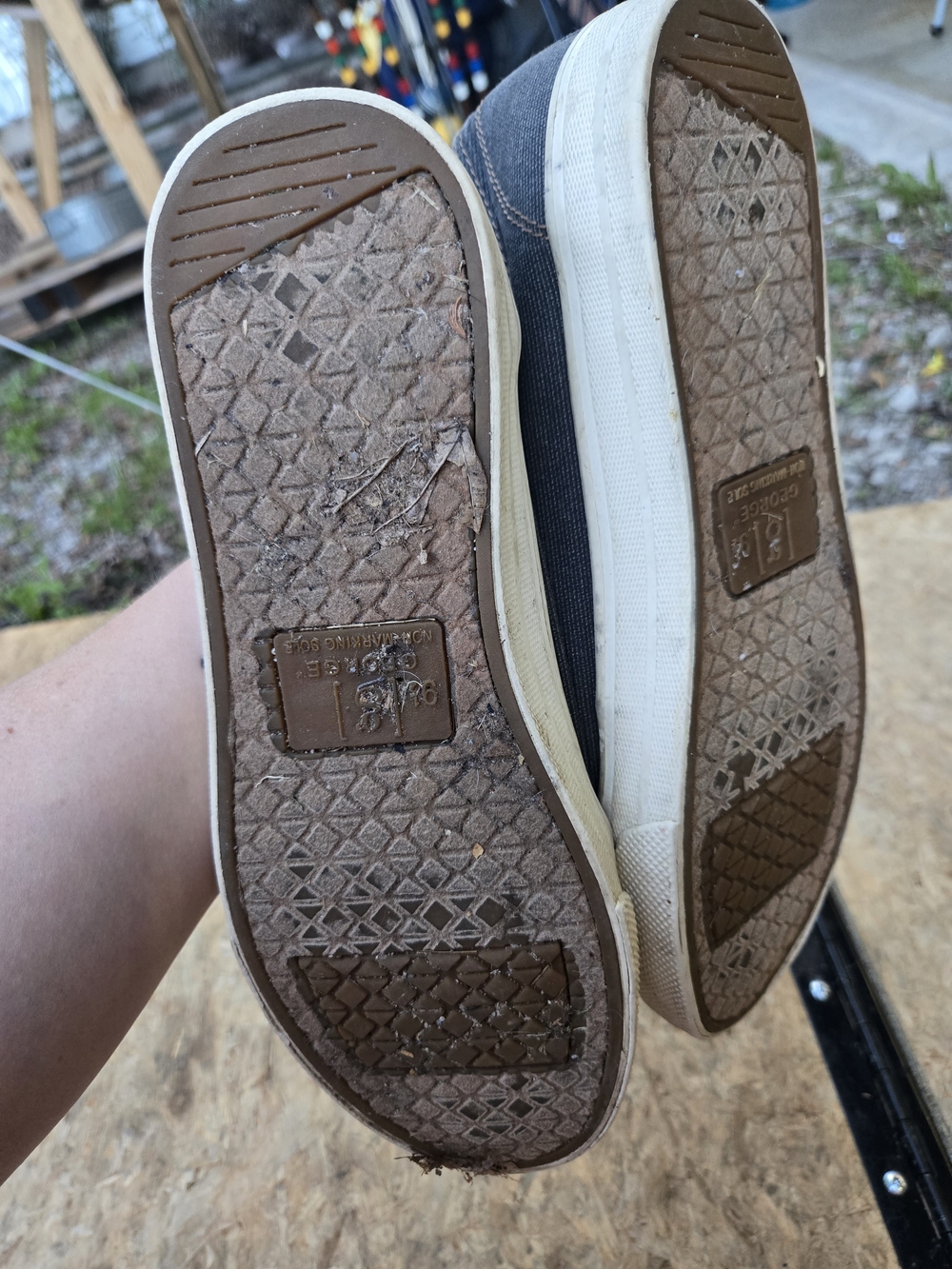 George Men's Navy Canvas Slip-On Sneakers - Picture 3 of 3